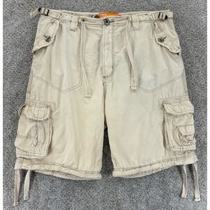 SoulCal California Cargo Shorts Mens 34 Lightweight Beige‎ Utility Hiking Skater